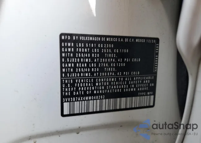 3VV3B7AX4MM048262: 70917395