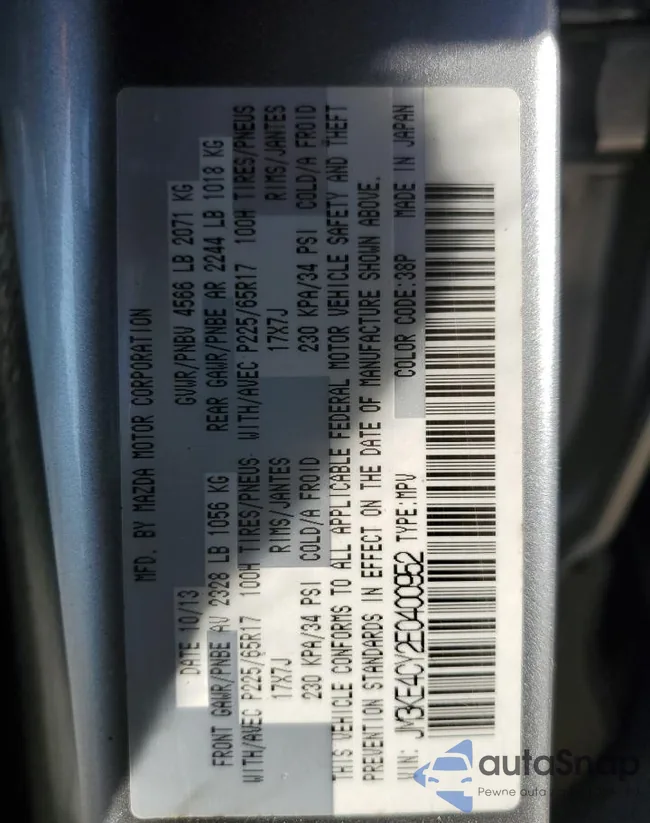 JM3KE4CY2E0400952: 71994535