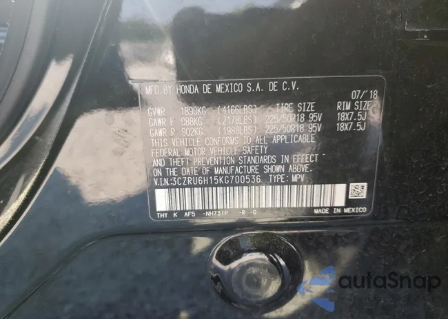 3CZRU6H15KG700536: 71446645