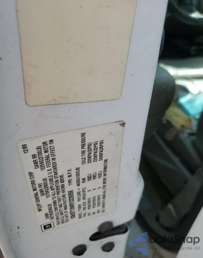 1GHDT13W8Y2229356: 81100915