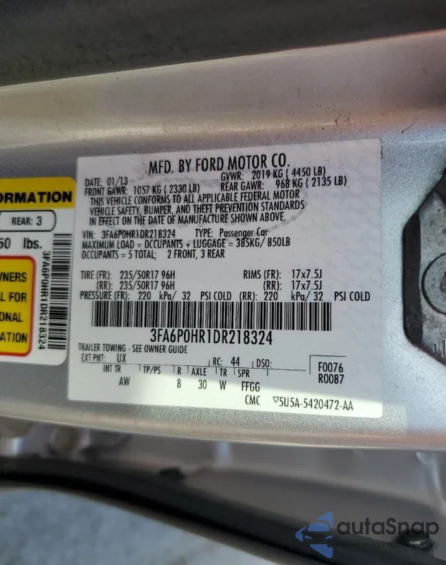 3FA6P0HR1DR218324: 80505165