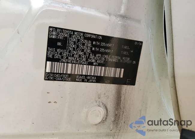 JTMZFREV4GJ075643: 80403845