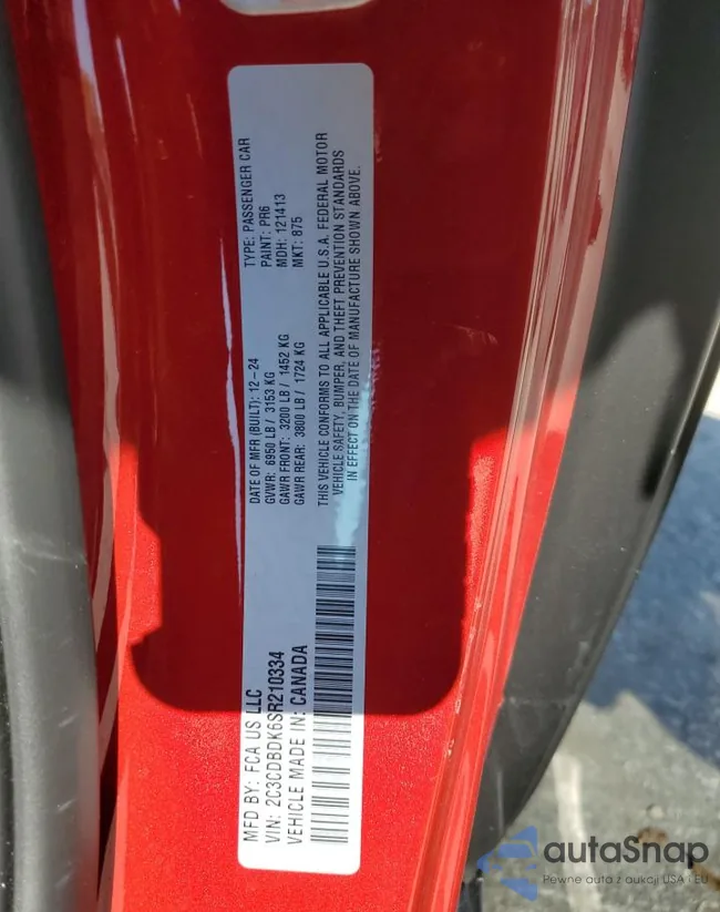 2C3CDBDK6SR210334: 80630735