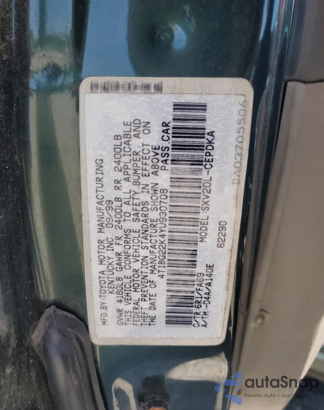 4T1BG22K4YU930708: 80375215