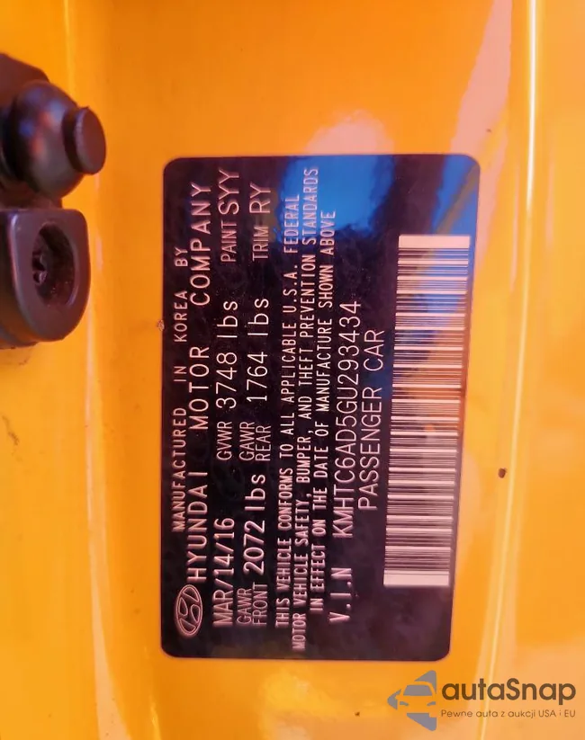 KMHTC6AD5GU293434: 71713645