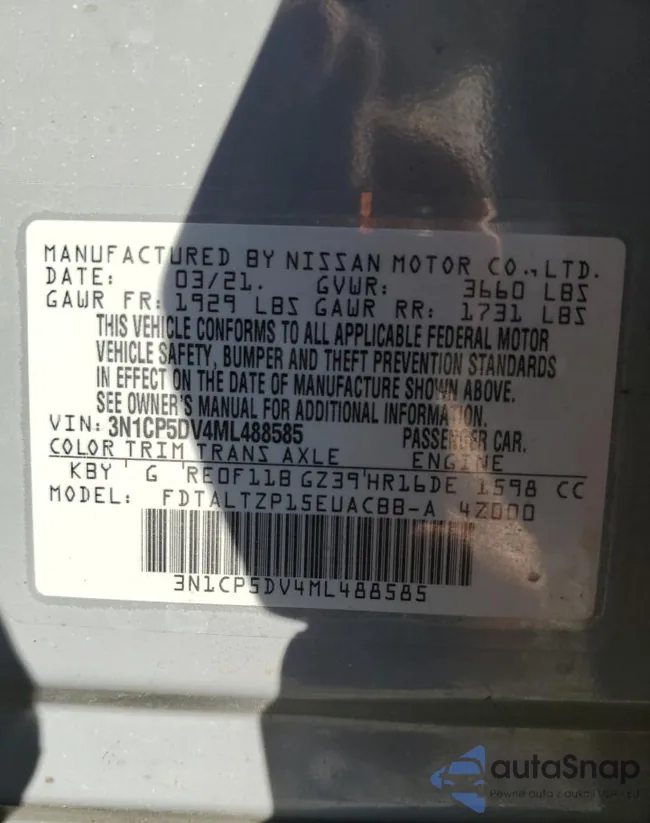 3N1CP5DV4ML488585: 81598315