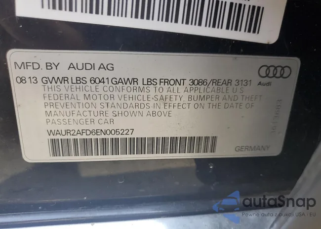 WAUR2AFD6EN005227: 84718095