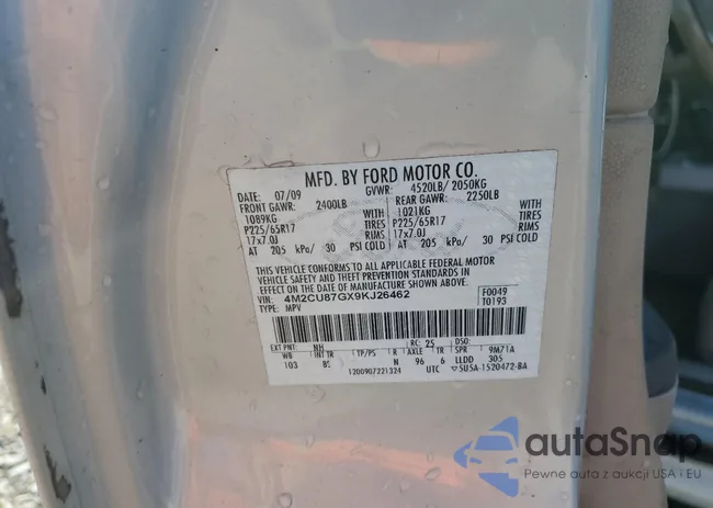 4M2CU87GX9KJ26462: 80622525