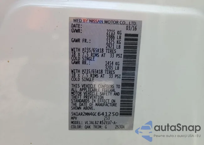 5N1AR2MN4GC641250: 71074225