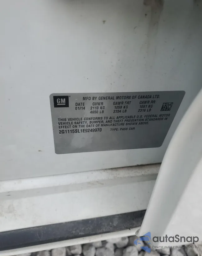 2G1115SL1E9249970: 84182285