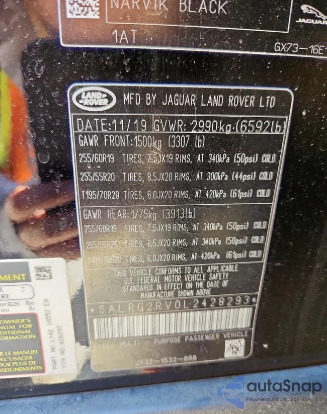 SALRG2RV0L2428293: 71459505