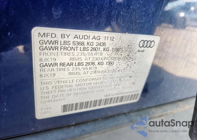 WA1LFAFP0DA043270: 84033975