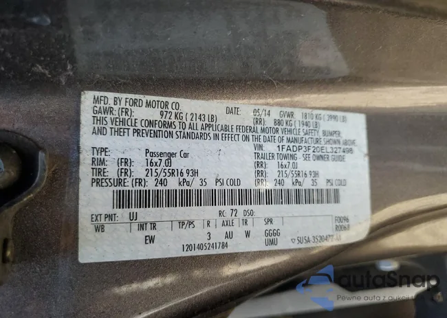 1FADP3F20EL327498: 85539385