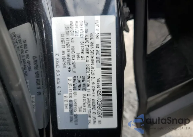 JM3TCABY6G0116205: 72020285