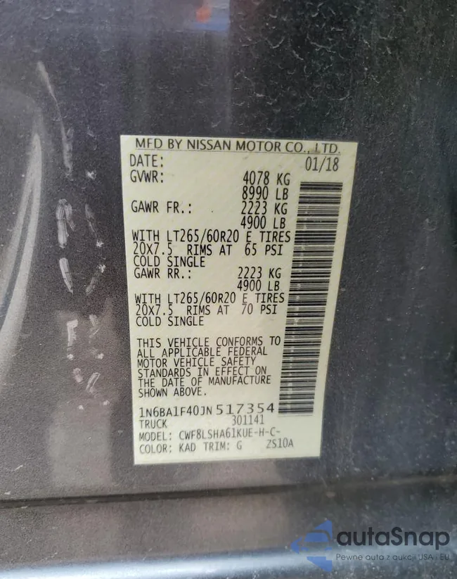 1N6BA1F40JN517354: 71484785