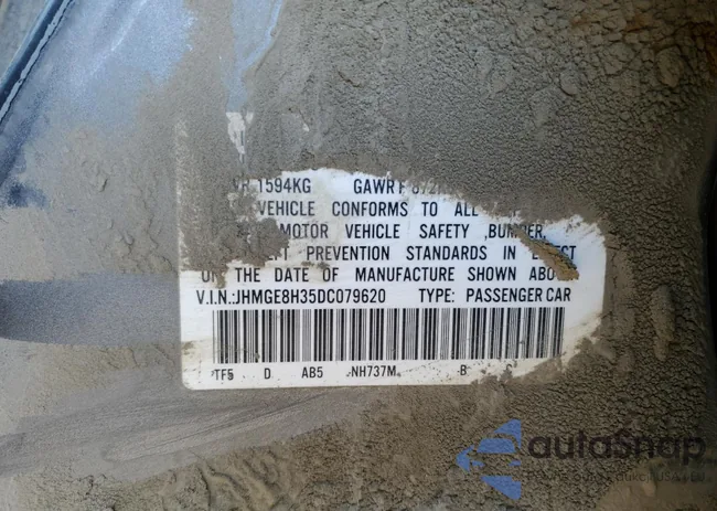 JHMGE8H35DC079620: 84755475