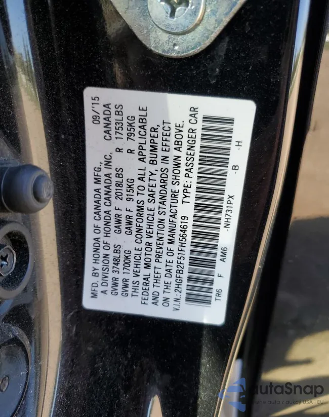 2HGFB2F51FH564619: 80988955