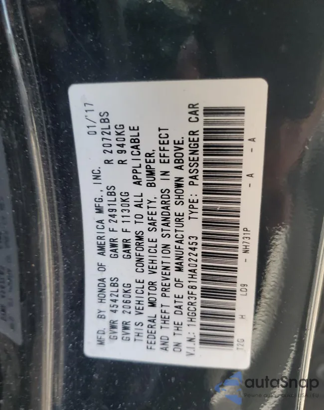 1HGCR3F81HA022453: 84461375