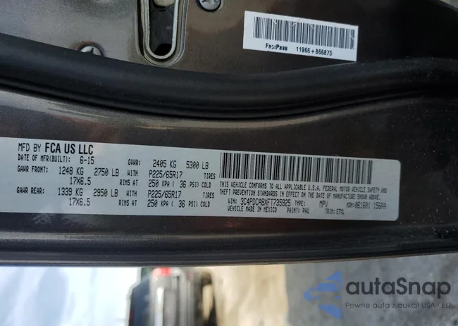 3C4PDCABXFT735925: 71293725