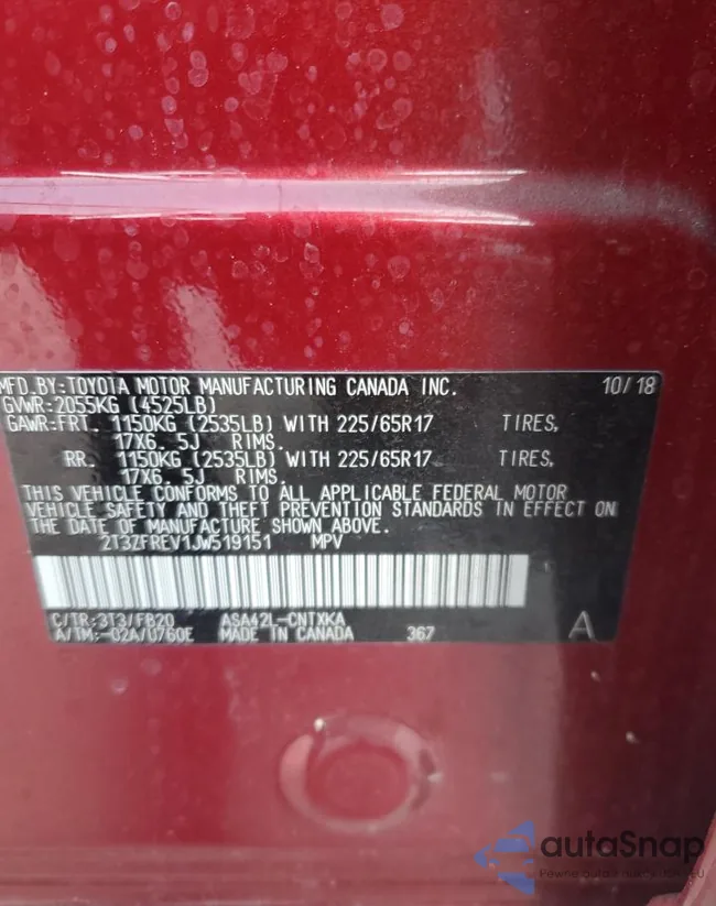 2T3ZFREV1JW519151: 80928975