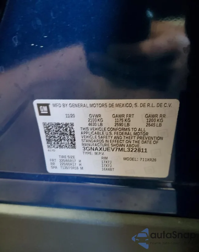 3GNAXUEV7ML322811: 80843685