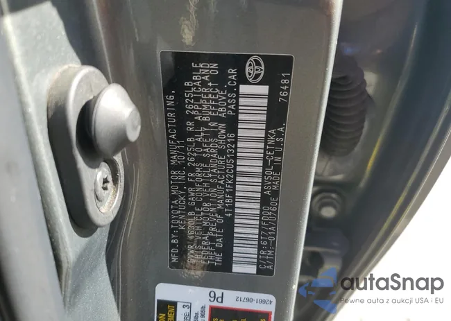 4T1BF1FK2CU513216: 80015745