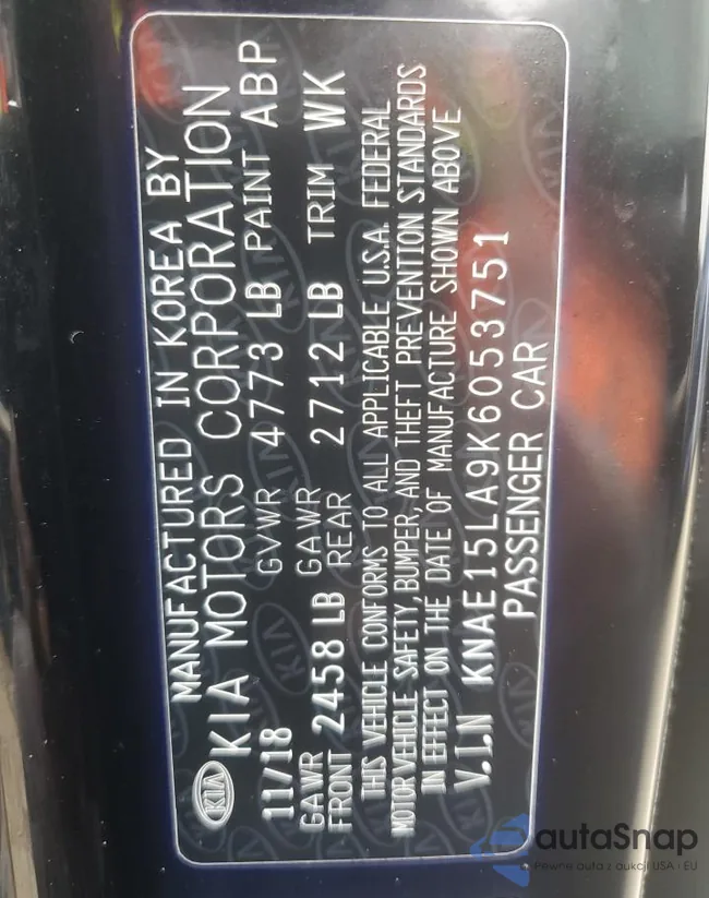 KNAE15LA9K6053751: 71683285