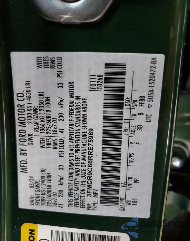 3FMCR9C66RRE75989: 72003385