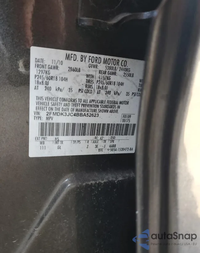 2FMDK3JC4BBA52623: 80248005