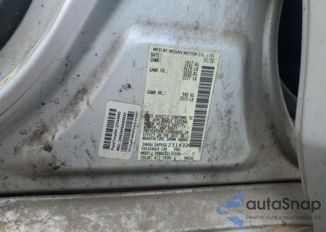 1N4AL3APXGC231432: 81086895