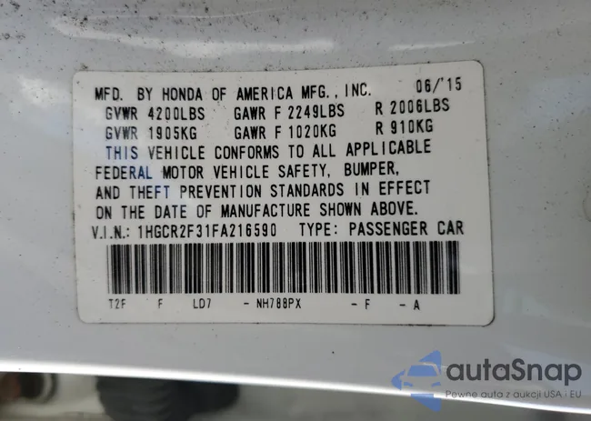 1HGCR2F31FA216590: 80698985