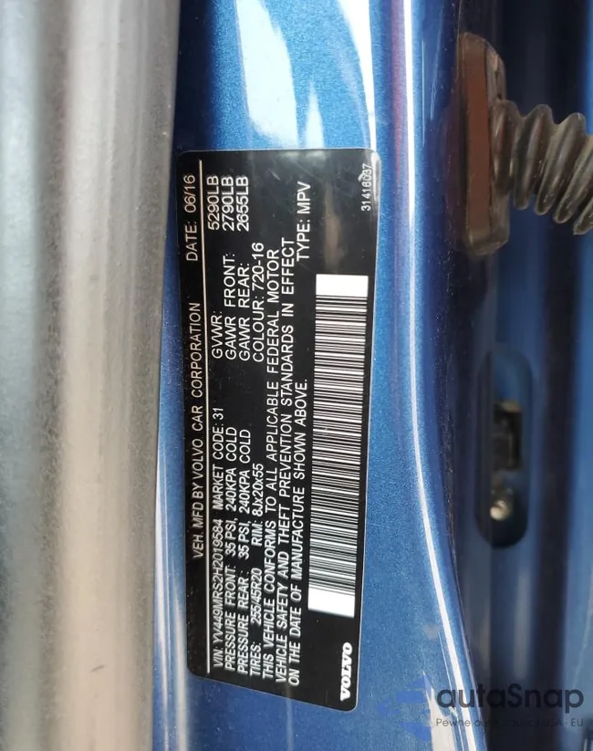 YV449MRS2H2019584: 70975615