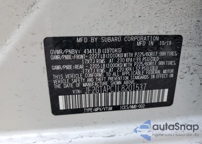 JF2GTAPC1L8201537: 70983475