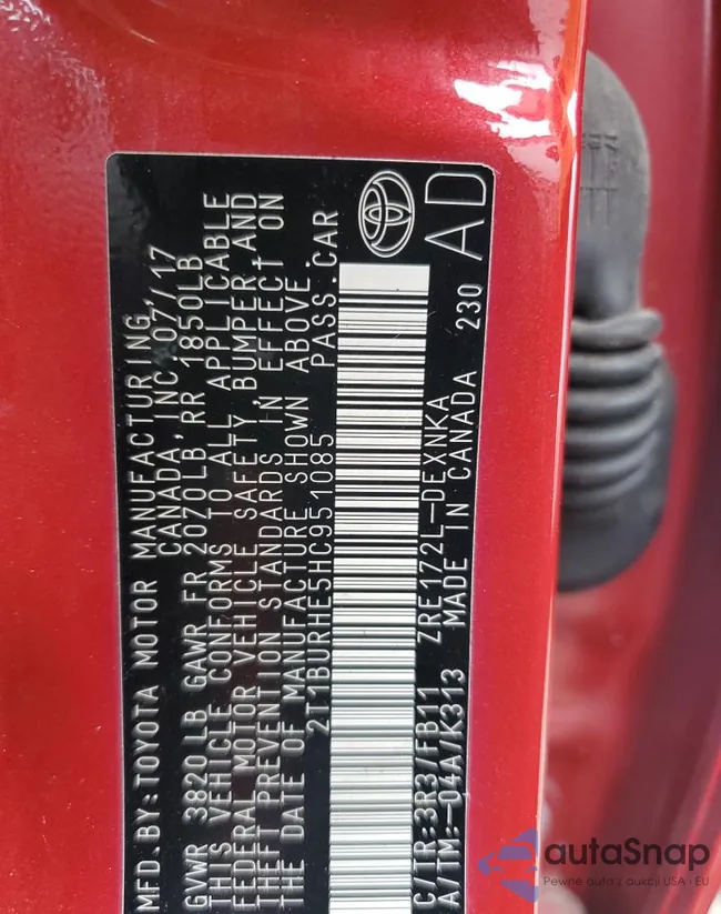 2T1BURHE5HC951085: 71789055