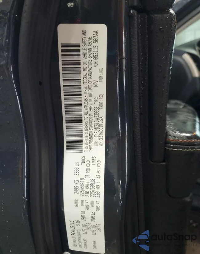 1C4PJMCS1GW339938: 83943905