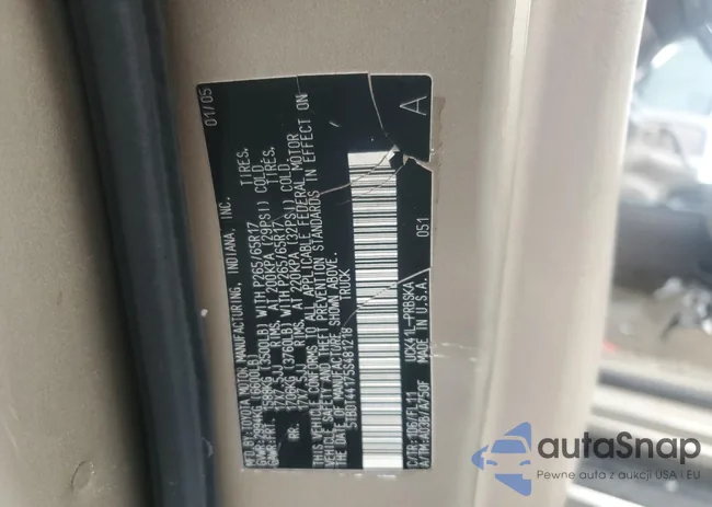 5TBDT44175S481218: 80098105