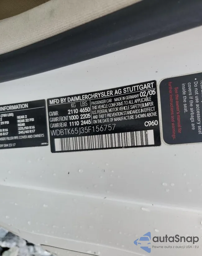 WDBTK65J35F156757: 72023765