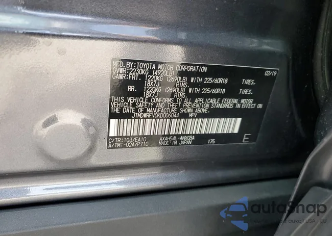 JTMDWRFV0KD006044: 80941535