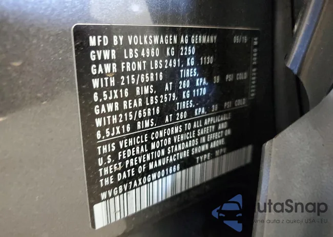 WVGBV7AX0GW001666: 82088095