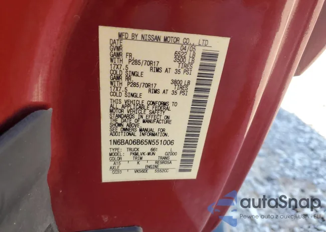 1N6BA06B65N551006: 80204165