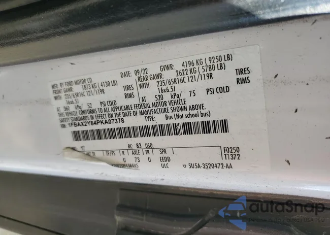 1FBAX2Y84PKA07378: 71180755