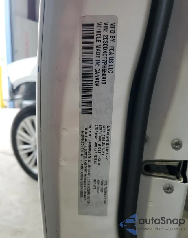 2C3CDXCT7PH650910: 84836145