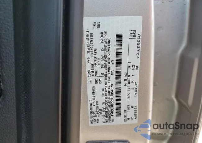 1FMCU9GD0KUB54679: 71545455