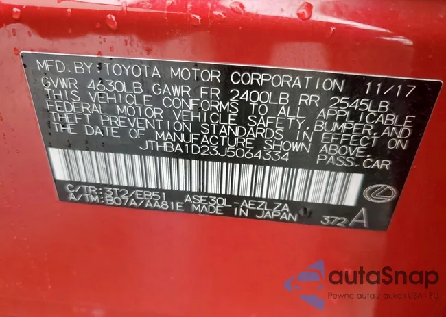 JTHBA1D23J5064334: 81124835