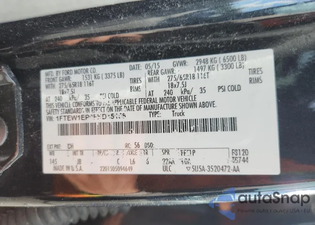 1FTEW1EP8FKD45158: 71452995