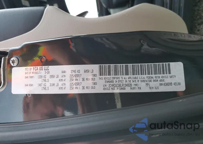 2C4RDGCG6LR194929: 81163345