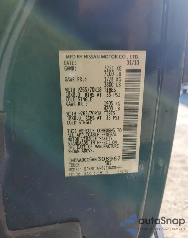 1N6AA0CC6AN308962: 80553295