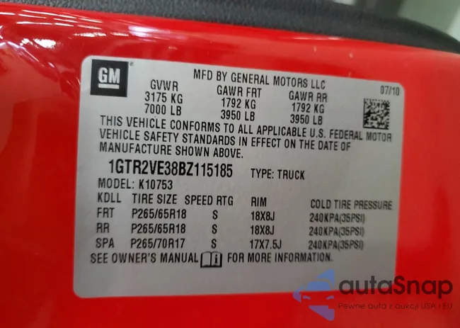 1GTR2VE38BZ115185: 67861385