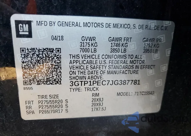 3GTP1PEC7JG387781: 84014725