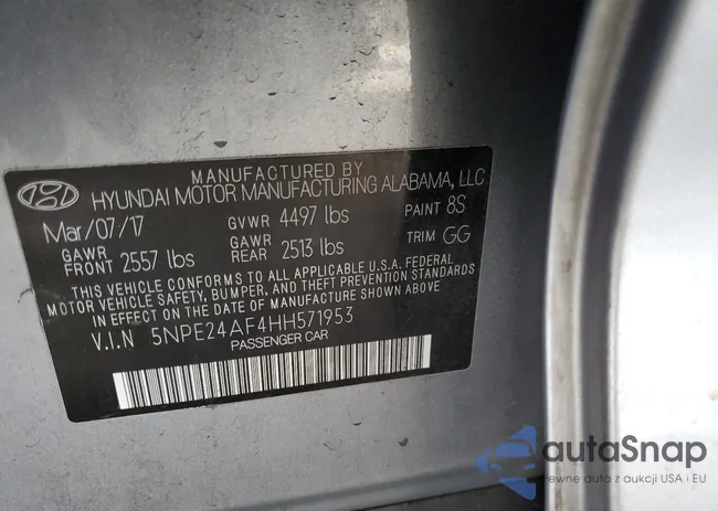 5NPE24AF4HH571953: 84610165